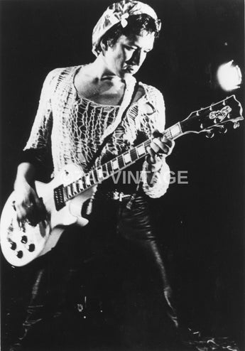Vintage Steve Jones From The Sex Pistols On Stage Drumming Photo #2360