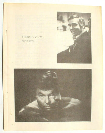 Vintage March 1979 T- Negative 34/35 Star Trek Fanzine Zine