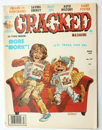 March 1980 Cracked Magazine 167 Mork & Mindy Robin Williams Dreams & Nightmares