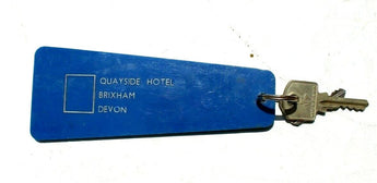 Vtg (#1) Quayside Hotel Brixham Devon ROOM KEY Keychain (1 of 300+)