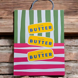 New Salted Butter Margine Kitchen Wall Art Retro Bold Colorful Print Decor