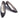 Vtg Women GUCCI Black Leather GOLD LOGO Textured High HEEL Pumps SHOES M36