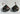 Vintage Redware Roosters Black Tea Pot Salt & Pepper Shakers Kettle Hand Painted
