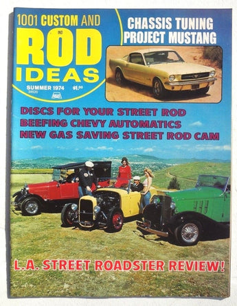Vtg Hot Rat Rod Car Magazine - Summer 1974 ROD IDEAS (Chassis Tuning Project )