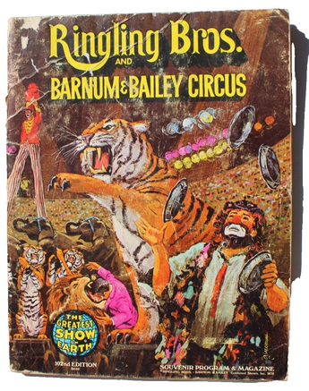 Vtg 1972 Ringling Bros and Barnum & Bailey Circus 102nd Edition Souvenir Program