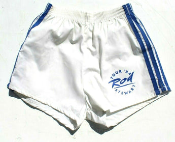 Vtg Mens 1984 ROD STEWART (Tour 84) Concert Band Merchandise Swag Tennis Shorts