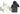 Vintage Hugging Black & White Scary Halloween Ghost Salt Pepper Shaker Set