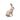 New Pink White Laura Ashley Toile Easter Bunny Girl Figurine Holiday Decor
