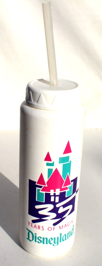 Vintage Walt Disney 35 Years Of Magic Disneyland Water Bottle