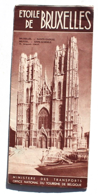 Antique Etoile De Bruxelles3 National Tourist Office Belgium Tour Guide Brochure