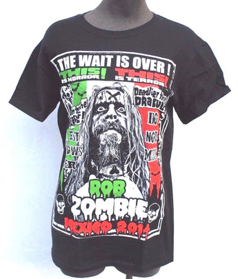 Mens 2014 Rob Zombie Mexico Concert Tour Graphic T-Shirt