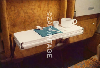Vtg 1970s Airline Airplane Advertising Inside Pull Put Tray Aircraft Photo #2044