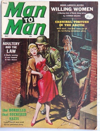 Vintage MAY 1961 MAN TO MAN (Mens) MAGAZINE Willing Women / Adultery & The Law