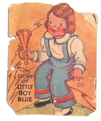 Vintage 1942 The Story Of Little Boy Blue Mini Story Booklet (Samuel Lowe Co.)