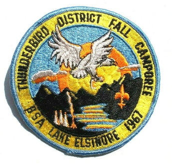 Vtg 1967 BSA (Boy Scouts Of America) Thunderbird District Fall Camporee Patch