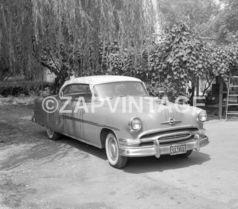 Vintage Old 1950's Pontiac Catalina Car California Plates Photo #1836