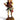 Vintage GIRL HIKING Compressed Saw Dust FIGURINE Composite Wood
