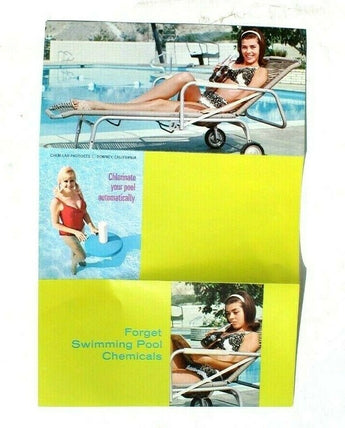 Vtg 1950's KEM-2 Swimming Pool Chlorine Chemical ADVERTISING Brochure