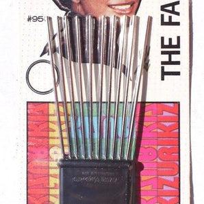 Sealed 1970s The Fan Short Afro Hair Pick Retro Groovy - New Old Stock #950