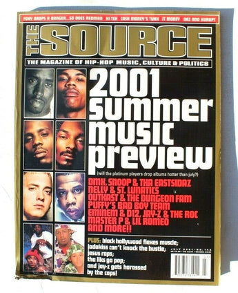 Vtg The Source July 2001 No 142 Music Artist Hip Hop Rap Magazine Music Preview