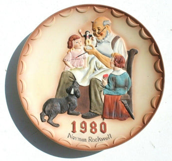 Vintage 1980 Norman Rockwell First Annual Collector Plate "The Toy Maker"