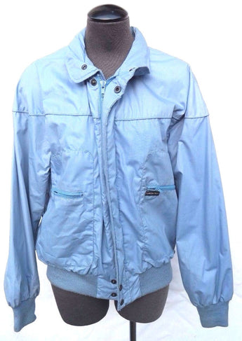 Vtg 1970's MEMBERS ONLY Blue Windbreaker JACKET Mens LARGE Rainbow Tag XLNT