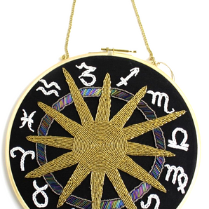 New Astrology Zodiac Sun Moon Retro Embroidered Wall Art Room Decor Decorations