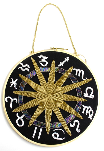 New Astrology Zodiac Sun Moon Retro Embroidered Wall Art Room Decor Decorations