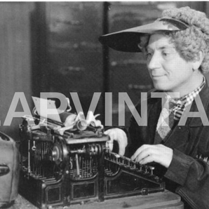 Vintage Black & White Harpo Marx (Comedian, Musician, Actor) Photo #809