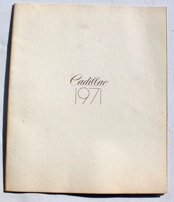 Vintage 1971 Cadillac (FLEETWOOD Eldorado SEDAN DE VILLE) Salesman Brochure