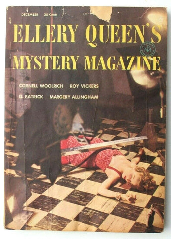Vintage December 1954 Ellery Queens Mystery Magazine By Vol. 24 No. 26 Book