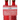New Red / Gold Olive Oil & Vinegar Bubble Glass Dispenser Set