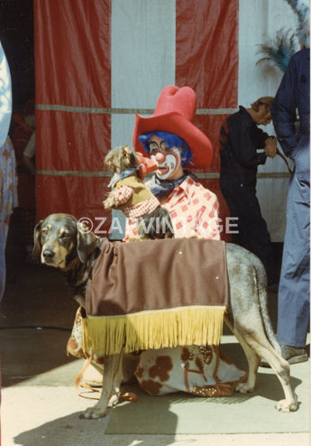 VTG 1970s Kathy Herb Carnival Circus Clown Performer Actor Photo #2634