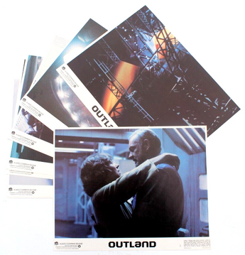 8 Vtg 1981 Outland Movie Promo T.V. Film Press Kit / Lobby Card Stills 11X14