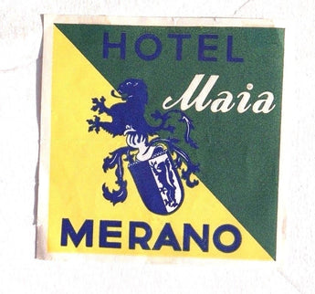 VTG 1940-1950's MERNAO Hotel Paper / Sheet Advertising Maia 4X4 ITALY Travel