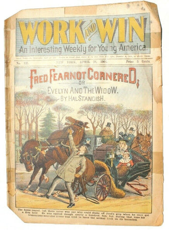Vtg April 26, 1901 Work And Win Weekly Magazine No. 125 (Evelyn And The Widow)