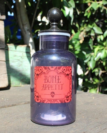 Halloween Light Up Bone Appetit Witch Magic Spell Science Lab Chemistry Bottle