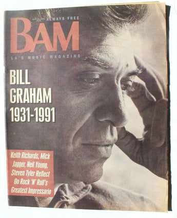 Vtg BAM LA's Music Magazine - November 15, 1991 Vol. 17 No. 22 Bill Graham
