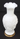 Vintage MILK Glass GRAPE Leafs Pattern Milk Glass Bud Vase Marked Gold Trim Base