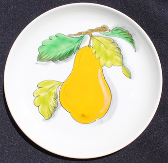 Vintage MANCIOLI ITALY 8.5" YELLOW BELL PEPPER Salad / Dinner Plate - RARE