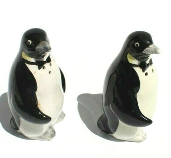 Vintage Animal table Top Kitchen Tuxedo Penguins Salt & Pepper Shaker