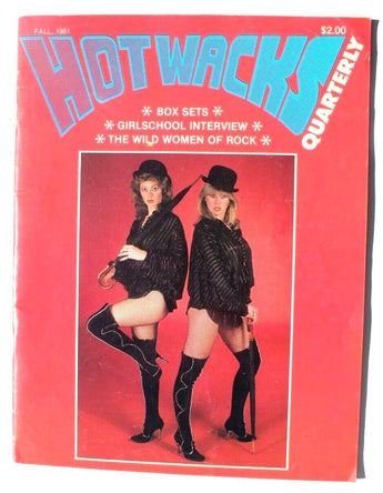 Vtg Hot Wacks Quarterly Magazine Vol 2 No 4 Fall 1981 Box Sets Girlschool RARE