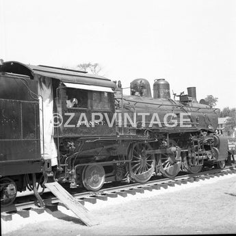 Vintage B& W 1950s A.T. & S.F. Train Louisville Kansas W/ Dog Photo #1659