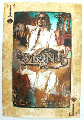 2010 Vince Neil (MOTLEY CRUE) Promo Poster For Tattoos & Tequila 12" X 17"