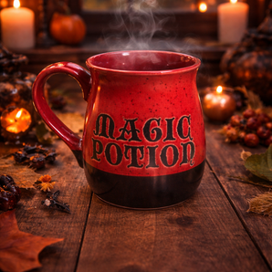 NEW Large Red Magic Potion Coffee Mug Logo Halloween Theme Funny Cup 22oz