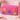 New Pink Large Preppy Smilie Face Makeup Bag Nylon Cosmetic Bag