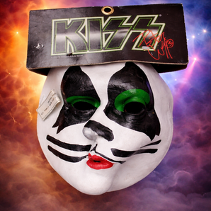 Vintage (1997) KISS Catalog Latex Mask PETER CRISS Full Face Mask W/ Tags NOS