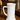 Vintage Tiara White Milk Glass Cup Stein Embossed Colonial Scene