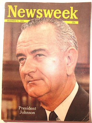 VINTAGE December 9, 1963 NEWSWEEK President Johnson Magazine