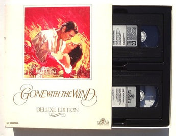 GONE WITH THE WIND: DELUXE EDITION 2X VHS SET MGM VIDEO US 1990 NM